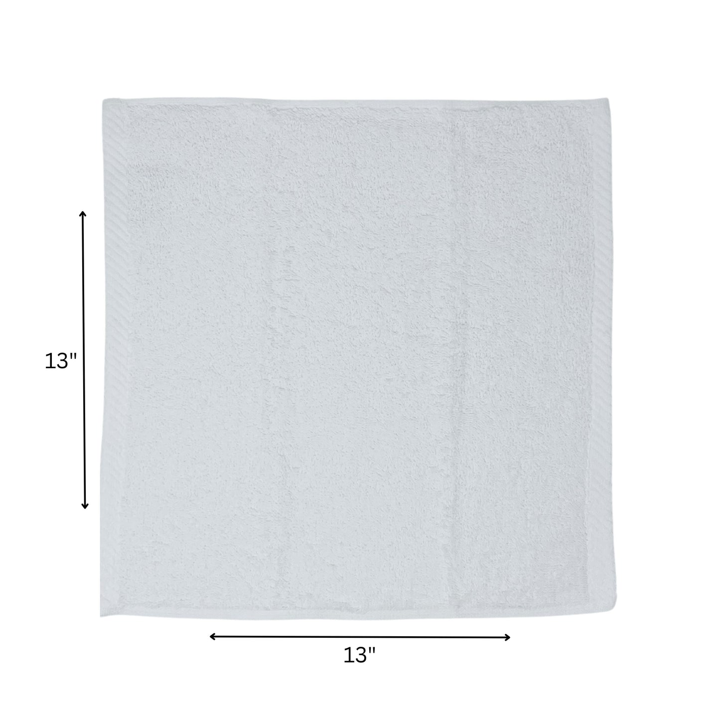 Sobel Westex 13" x 13" White Hand Towel Pack of 12