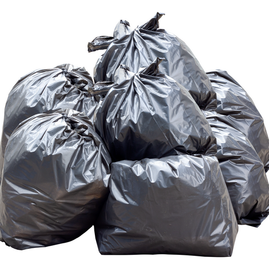 EJY IMPORT 46 Gallon XX Black Garbage Bags
