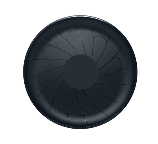EJY IMPORT 12" Round Black Catering Flat Trays