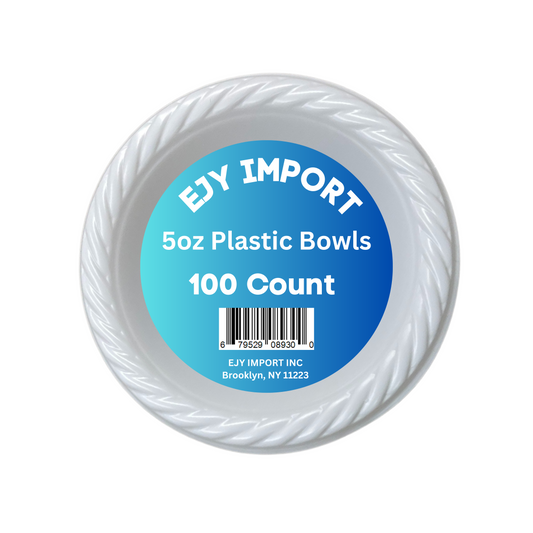 EJY IMPORT White Plastic Bowls