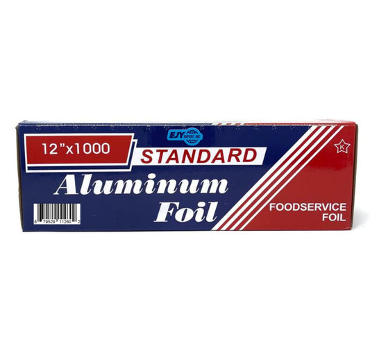 EJY IMPORT Standard Premium Aluminum Foil 12” x 1000'